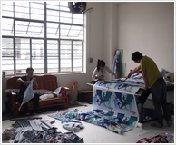 热转印加工工厂图片